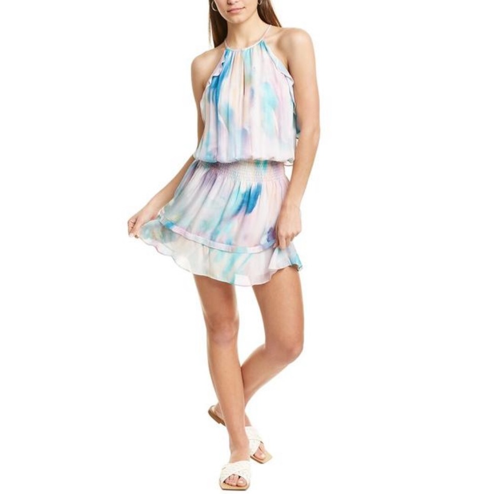 PARKER Pastel Swirl Mini Dress